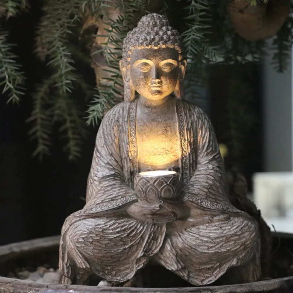 Outdoor Zen Lighting - Outdoor Solar Boeddhabeeld Licht Tuin Yard