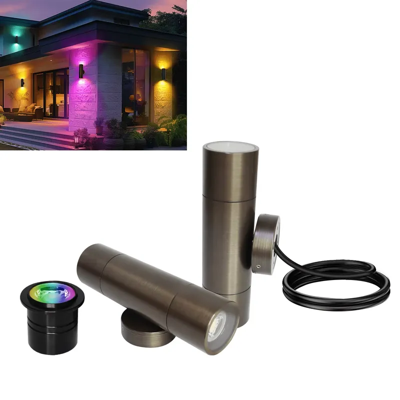 Outdoor Lighting Wall - Duurzame messing buiten LED wandlamp IP65
