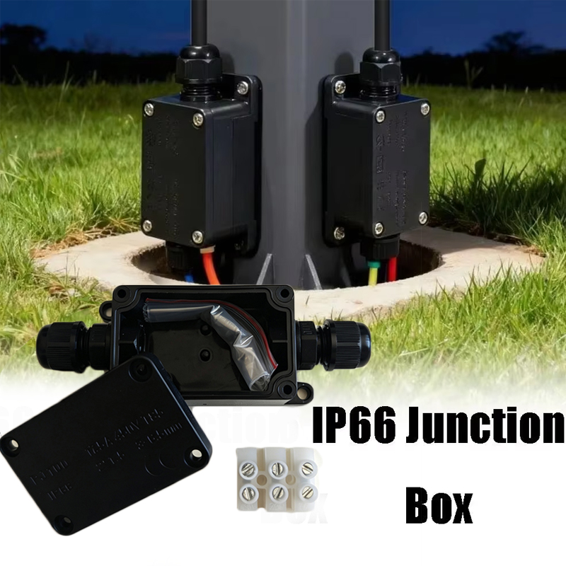 Outdoor Lighting Junction - 1pc 2-weg Outdoor Waterdichte IP66 Elektrische