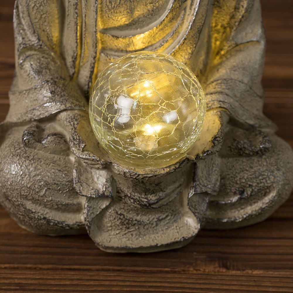 Outdoor Zen Lighting - Vilead 27,5 cm hars Boeddhabeeld met