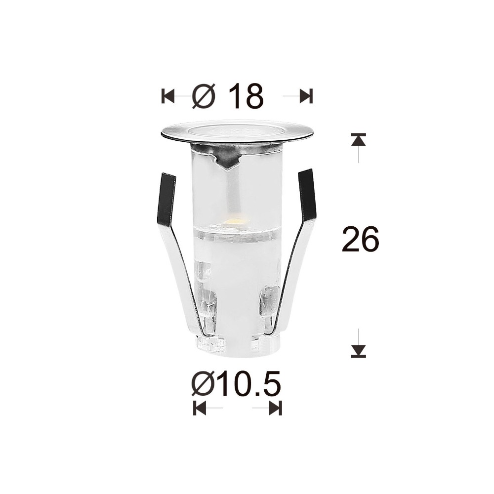 Outdoor Lighting Under Deck - 10Pcs Led Mini Deklicht IP67 Verzonken