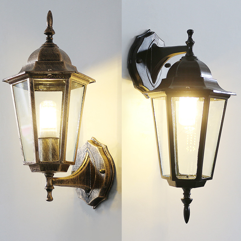 Outdoor Lighting Amazon - Europese stijl retro led-wandlamp buiten waterdichte