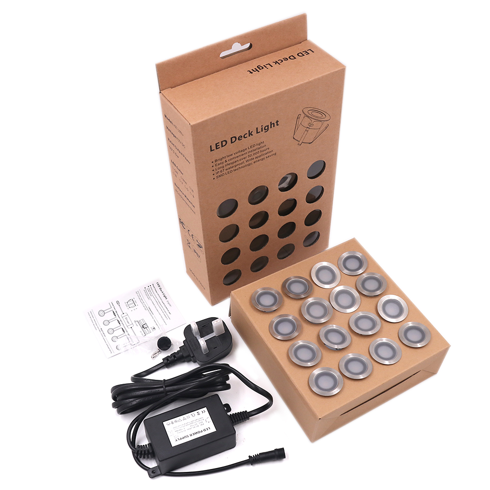 Deck Step Light - 16 Led Dek Licht 12V Ondergrondse