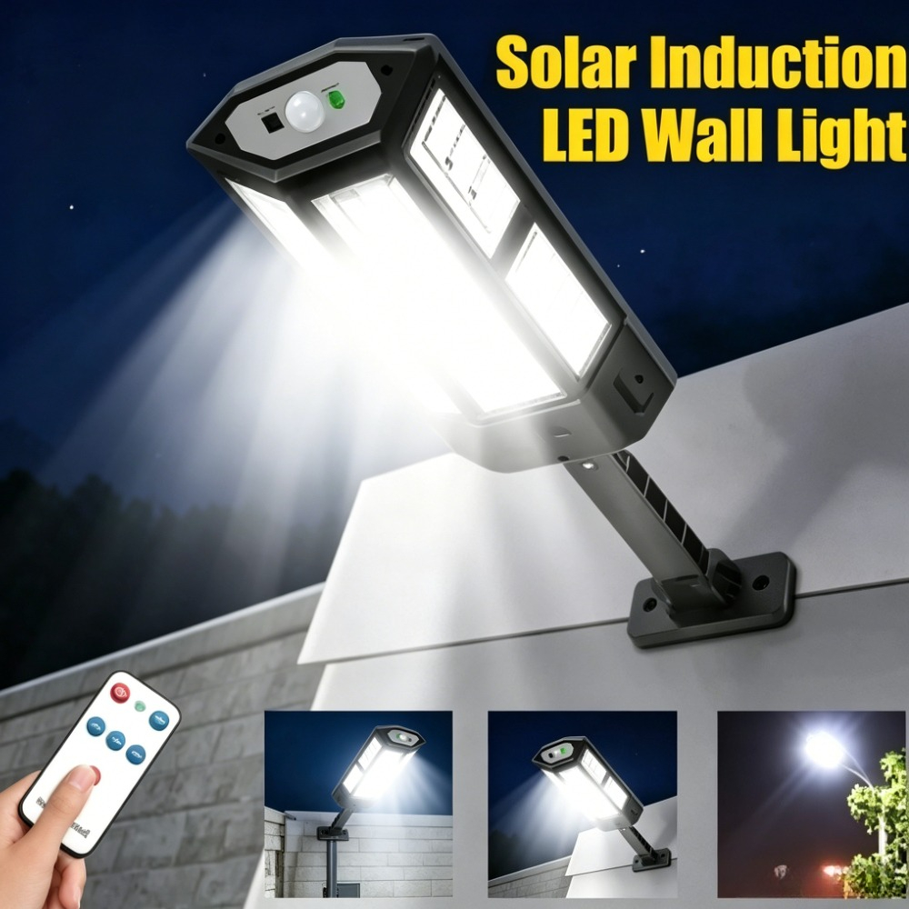 Outdoor Lighting Amazon - Krachtige LED-zonnelamp Buitenmuurlamp voor binnenplaats Oplaadbaar