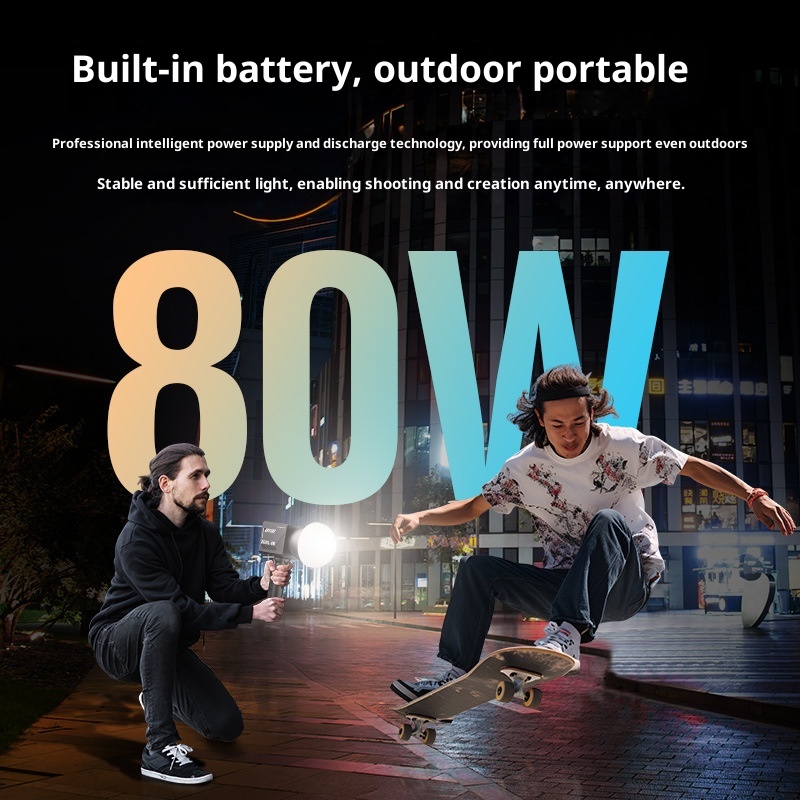 ZGRL80 80W COB Handheld Video  - Outdoor Lighting Video Shooting recensie en prijs