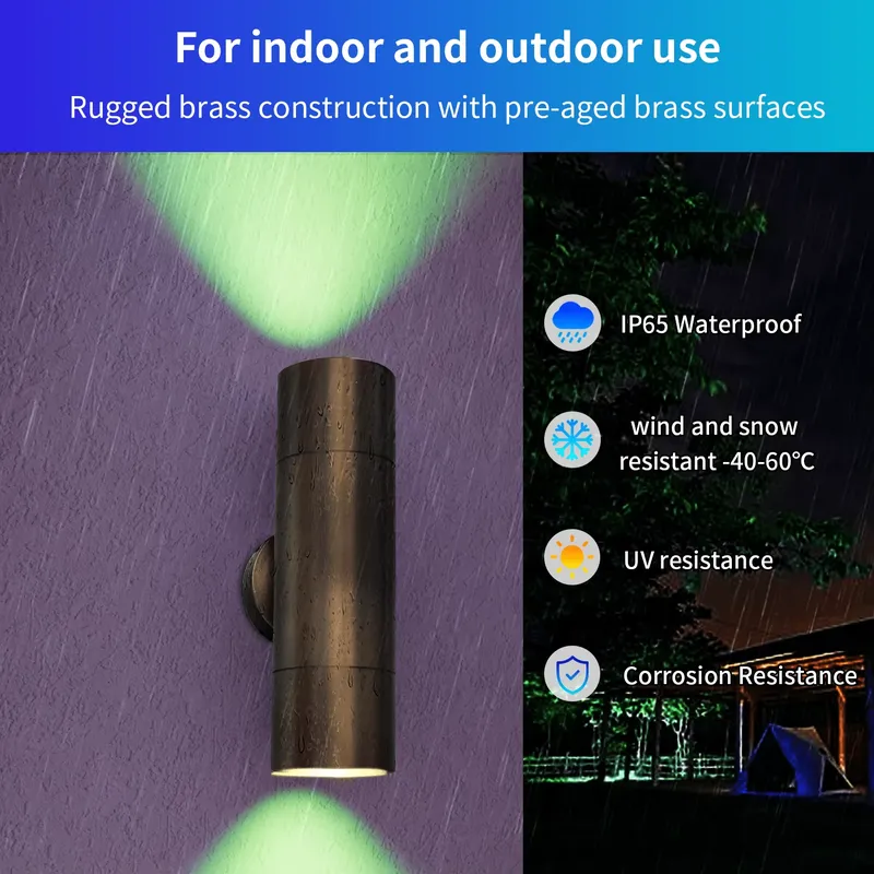 Duurzame messing buiten LED wa - Outdoor Lighting Wall recensie en prijs
