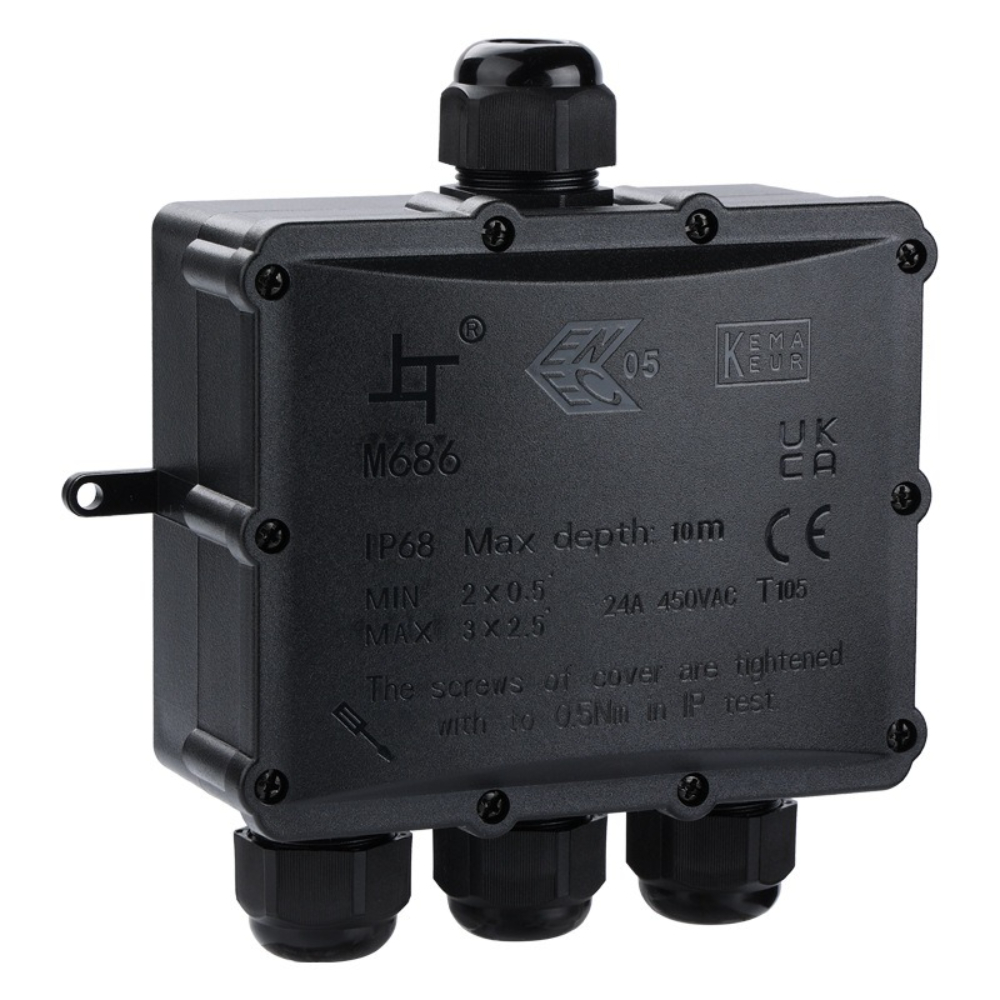 4Way 1In3Out IP68 Waterdichte  - Outdoor Lighting Junction recensie en prijs