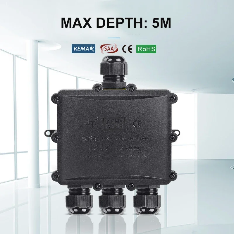 4Way 1In3Out IP68 Waterdichte  - Outdoor Lighting Junction recensie en prijs