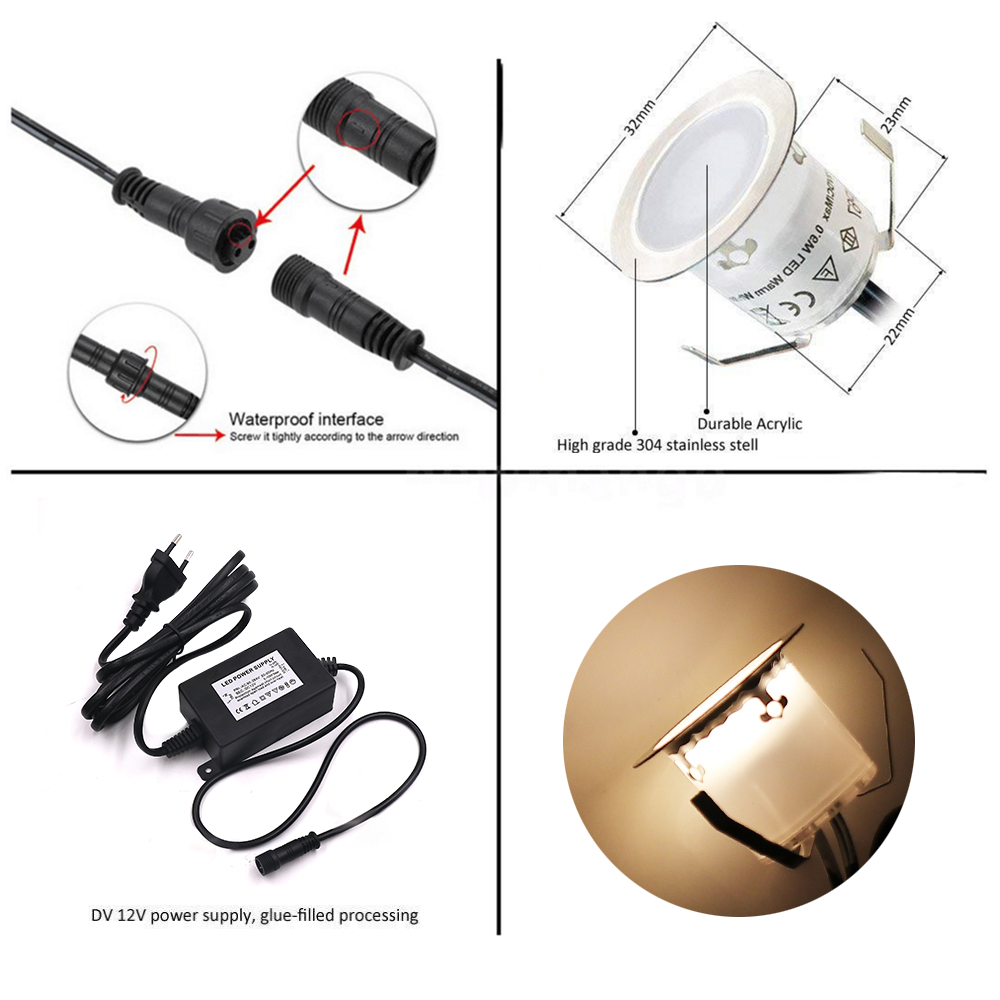 12V LED Deklicht Buiten IP67 W - Deck Step Light recensie en prijs