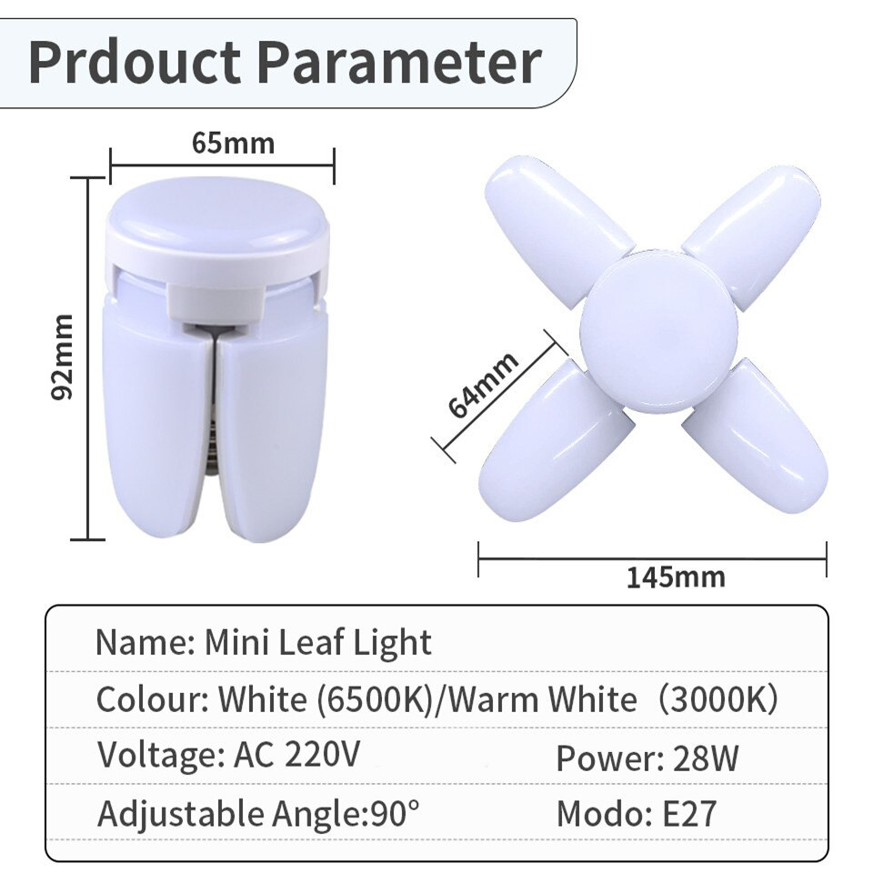 28W Fan Vorm LED Lamp E27 LED  - Outdoor Lighting Warehouse recensie en prijs