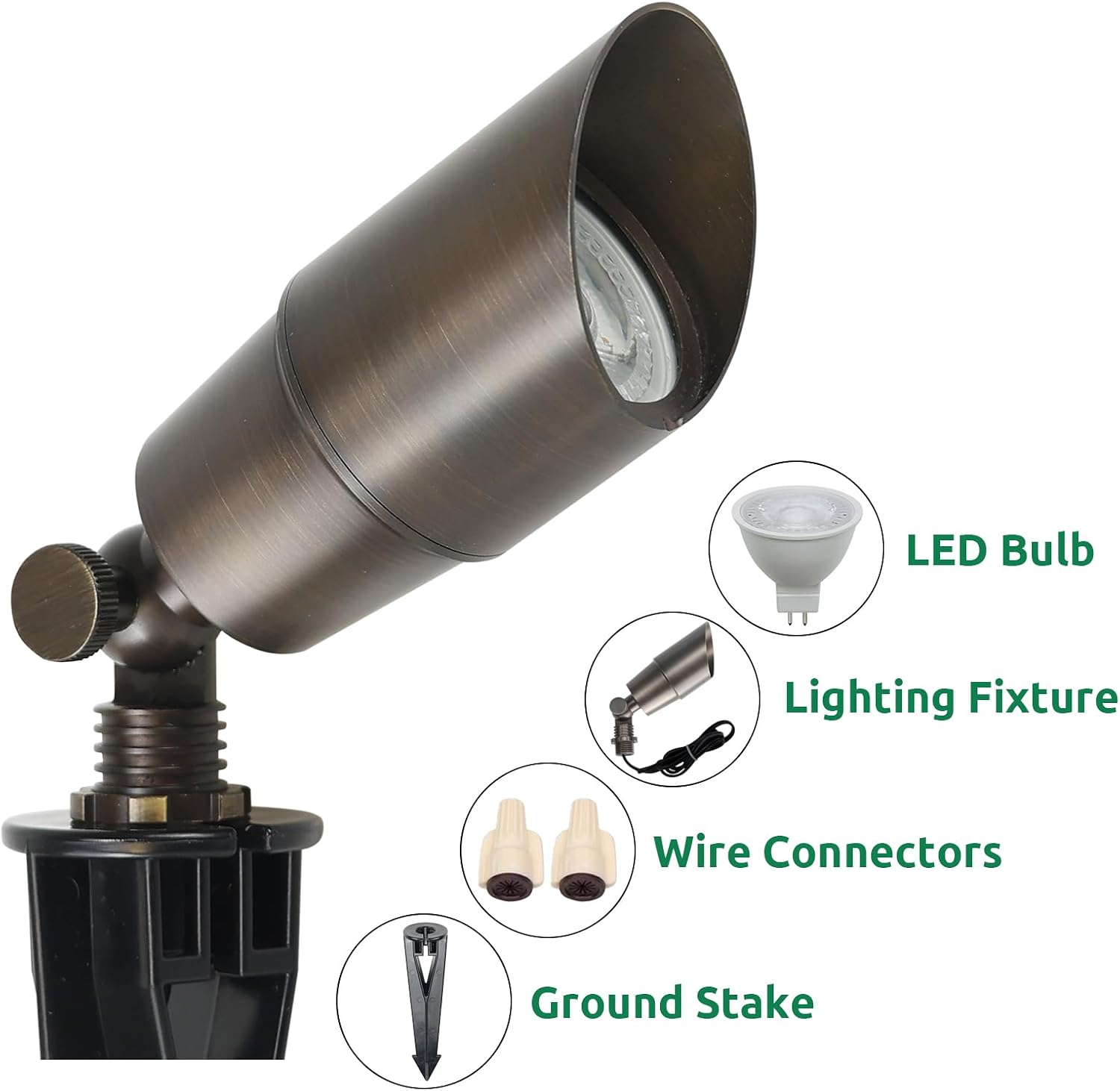 Massief messing LED-schijnwerp - Outdoor Lighting Voltage recensie en prijs