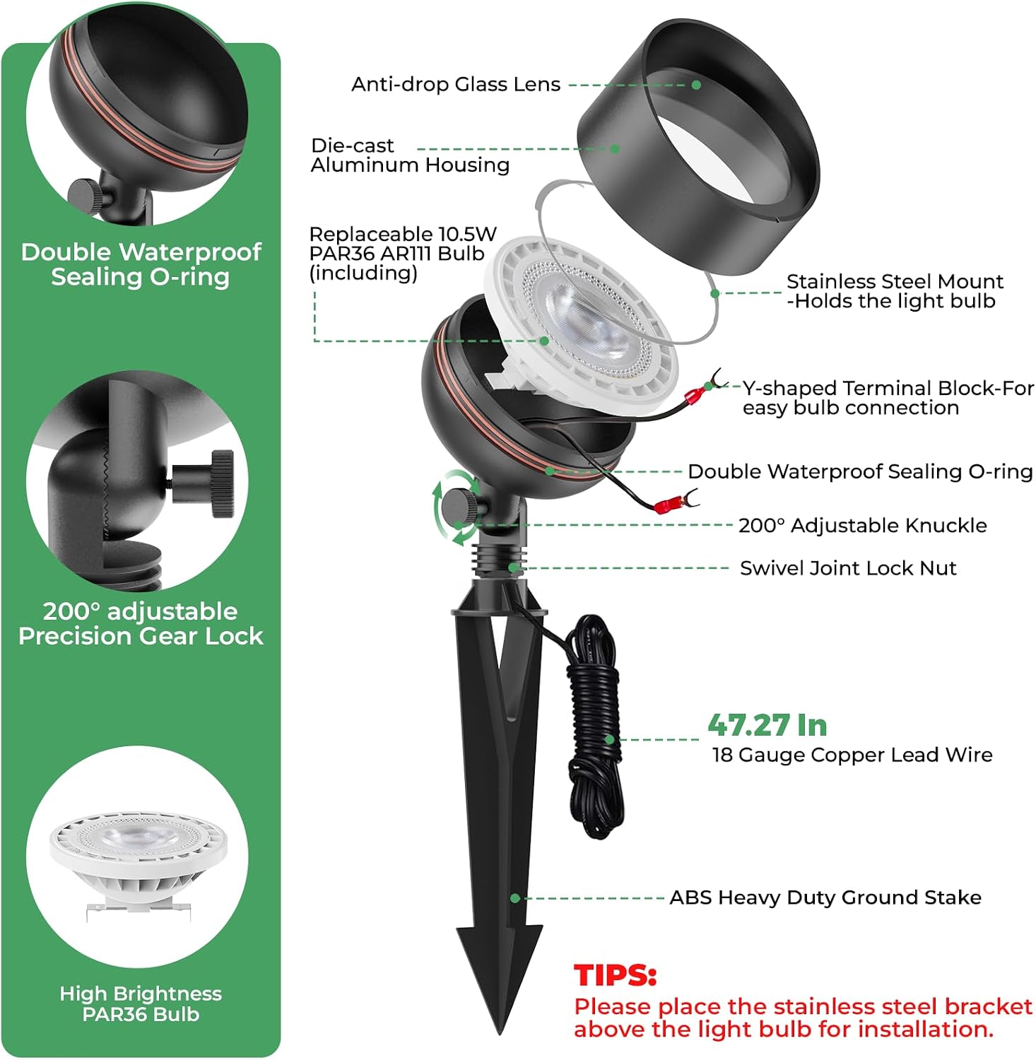 Laagspannings LED-landschapsve - Outdoor Lighting Voltage recensie en prijs