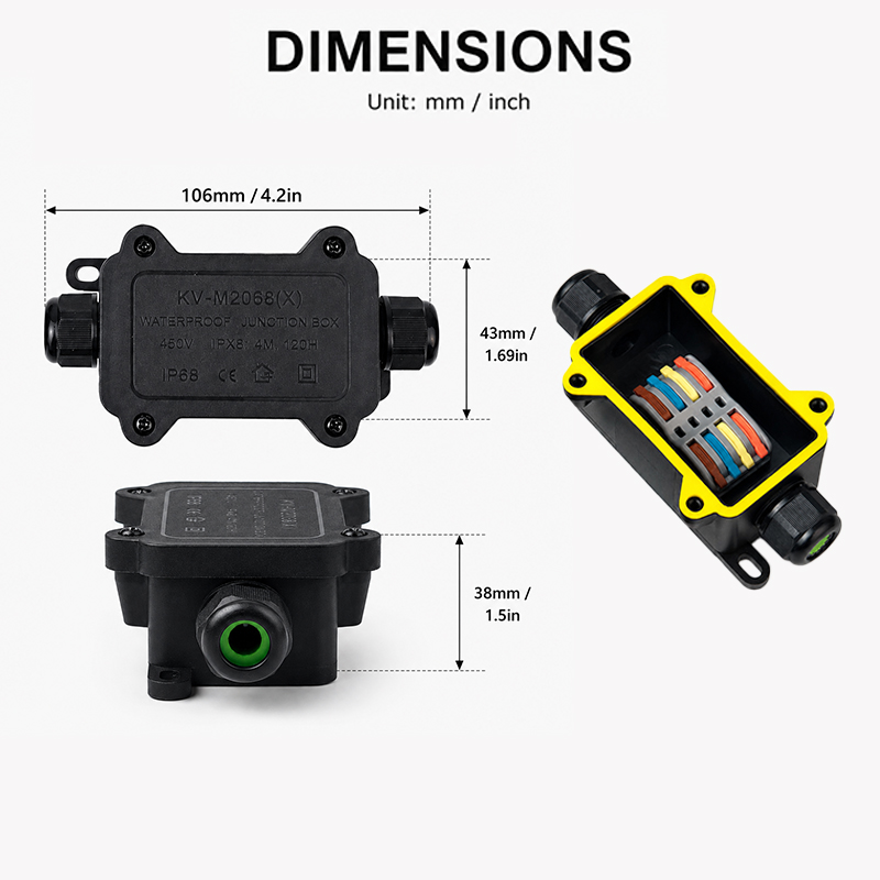 IP68 Waterdichte Junction Box  - Outdoor Lighting Junction recensie en prijs
