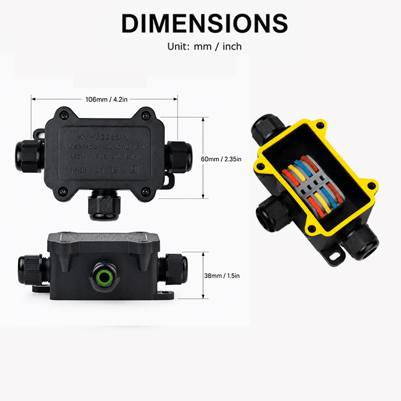 IP68 Waterdichte Junction Box  - Outdoor Lighting Junction recensie en prijs
