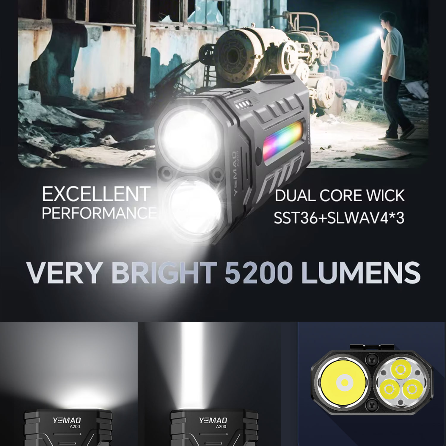 5200LM Innovatieve multifuncti - Zinc Outdoor Lighting recensie en prijs