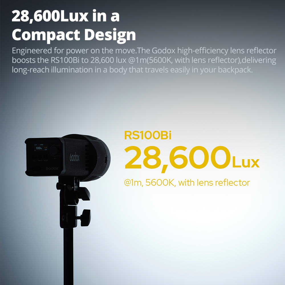 GODOX RS100Bi 28600Lux Bi-colo - Outdoor Lighting Video Shooting recensie en prijs